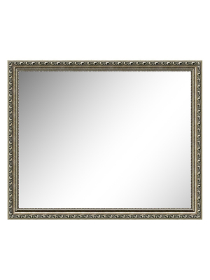 18" X 22" Parisian Silver Framed Wall Mirror - Amanti Art