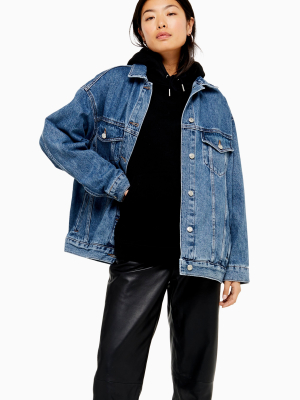 Blue Denim Super Oversized Jacket