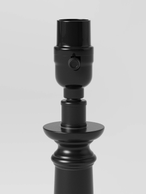 Column Small Lamp Base Black - Threshold™