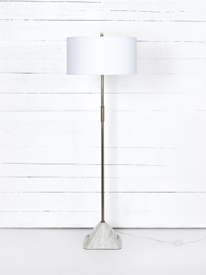 Hartford Floor Lamp-patina Brass