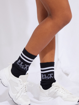 Prettylittlething Black Sport Socks