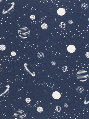 French Terry Shorts - Planets Night Sky