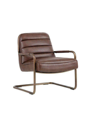 Lincoln Lounge Chair - Rustic Bronze