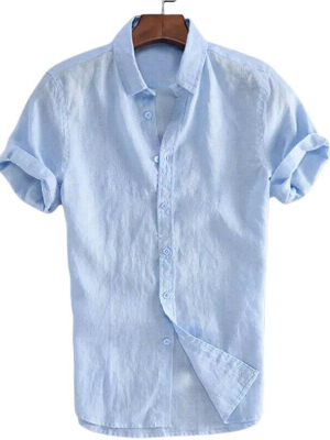 Pologize™ Short Sleeve Linen Blend Shirt