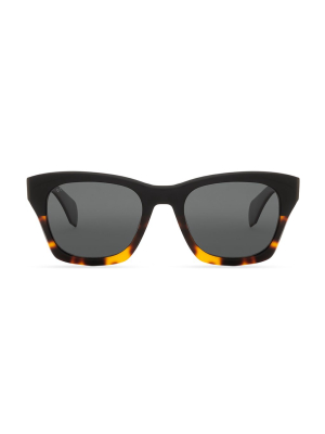 Dean - Black Tortoise + Grey Polarized Sunglasses