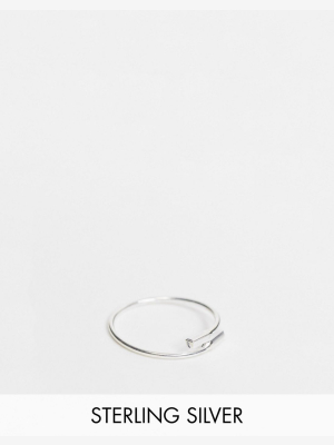 Kingsley Ryan Curved Ring In Sterling Silver