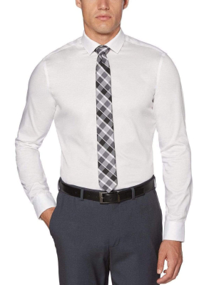 Very Slim Fit Non-iron Solid Dress Shirt