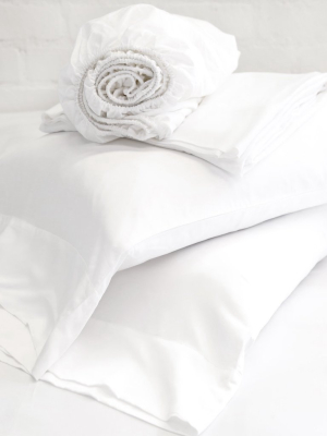 Pom Pom At Home Bamboo Sheet Set - White