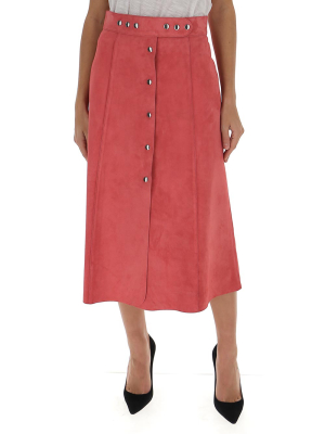 Prada Button-up A-line Skirt