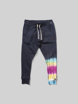 Munsterkids Sock It Trackpant- Black Tye Dye