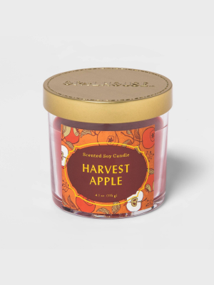 4.1oz Lidded Glass Jar Harvest Apple Candle - Opalhouse™