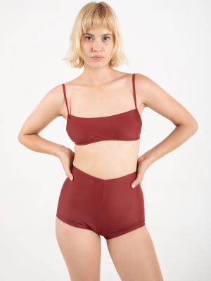 Maude Top In Garnet