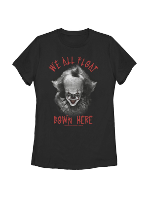 Women's It Pennywise Float Down Here T-shirt