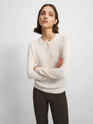 Henley Sweater In Cashmere