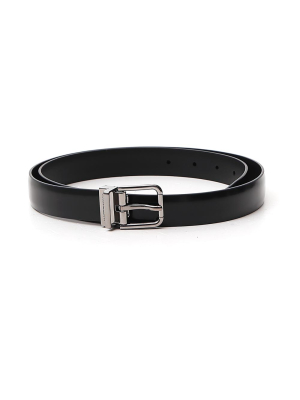 Dolce & Gabbana Logo Engraved Buckle Belt