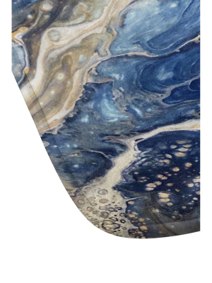 Shannon Clark From Above Memory Foam Bath Mat Blue - Deny Designs