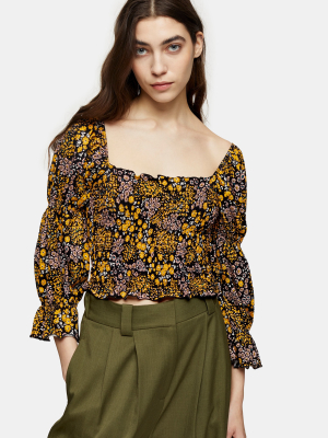 Tall Floral Print Gypsy Top