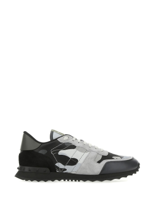 Valentino Camouflage Print Sneakers