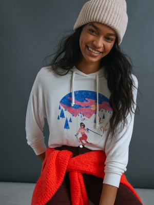 Ski Girl Cropped Hoodie