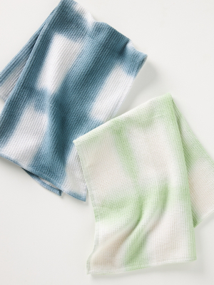 Amie Tie-dyed Dish Towels, Set Of 2