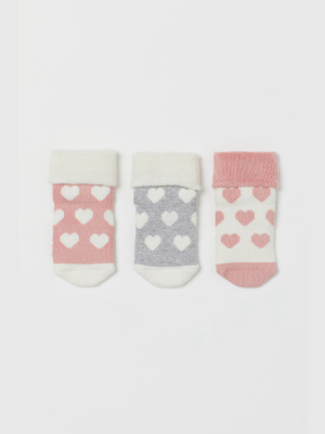 3-pack Terry Socks