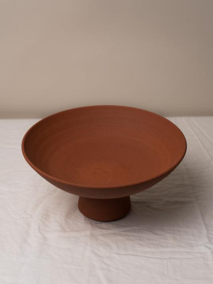 Large Compote Bowl - Raw Terracotta