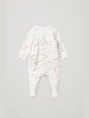 Organic Cotton Abstract Print Babygrow