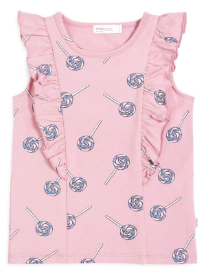 Miles Infant Girls Lollipop Top - Pink