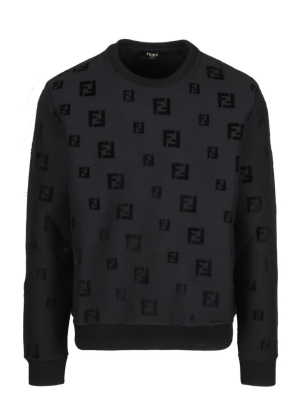 Fendi Ff Motif Chenille Sweatshirt