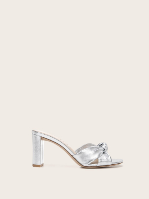 Ganita Metallic Leather Sandal