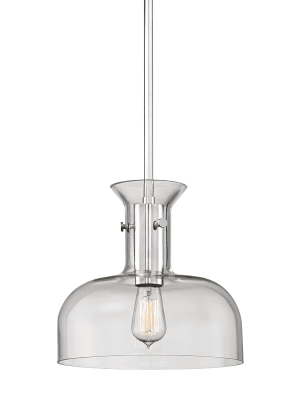 Coffey 1 Light Pendant Polished Nickel