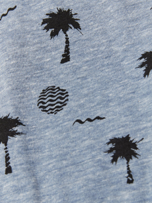 Windy Palms Printed Crew