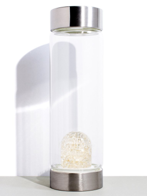 Clear Quartz Glass Water Bottle