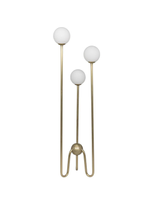 Noir Seafield Gold Floor Lamp