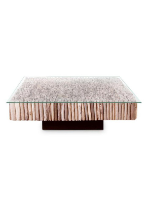 Manhattan Coffee Table, Square, With Glass