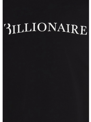 Billionaire Logo Print Crewneck T-shirt