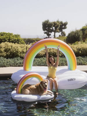 Funboy X Bark Rainbow Cloud Dog Float