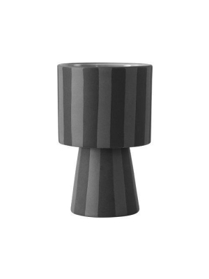 Small Toppu Pot In Grey / Anthracite