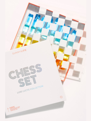 Lucite Chess Set