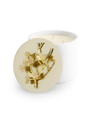 Cherry Blossom Marble Candle