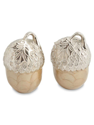 Julia Knight Acorn Salt And Pepper Set In Toffee