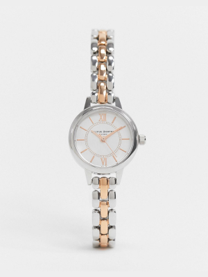 Olivia Burton Ob16mc50 Mini Wonderland Watch In Mixed Metal