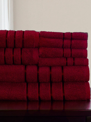 8pc Plush Cotton Bath Towel Set - Yorkshire Home