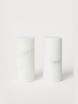 Marble Salt And Pepper Set