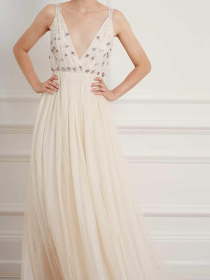 Neve Embellished Bodice Maxi Dress