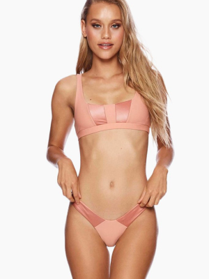 Sutton Bralette Bikini Top - Whiskey Rose Pink