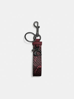 Loop Bag Charm In Snakeskin