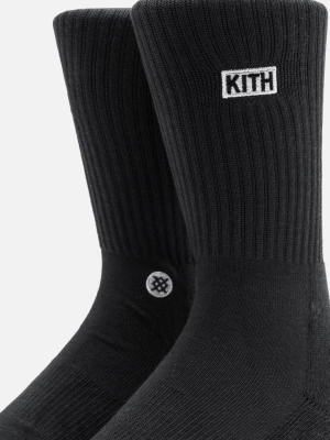 Kith Classics X Stance 2.0 Classic Crew Sock - Black