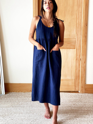 Livia Sundress - Maritime Linen