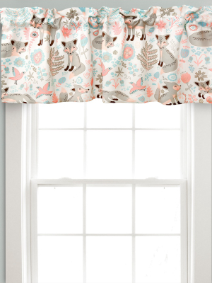 Pixie Fox Room Darkening Window Curtain Panels Gray/pink - Lush Décor